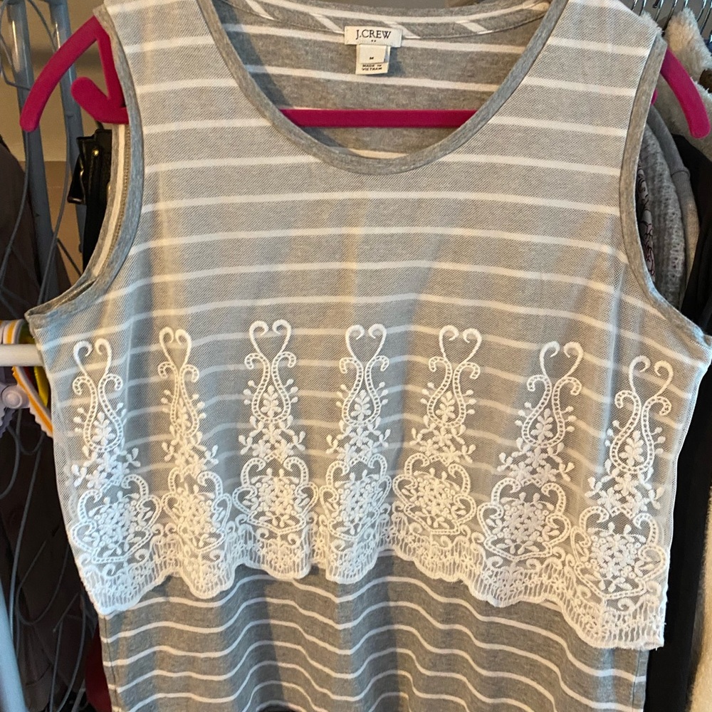 Jcrew Tank Top with lace detail